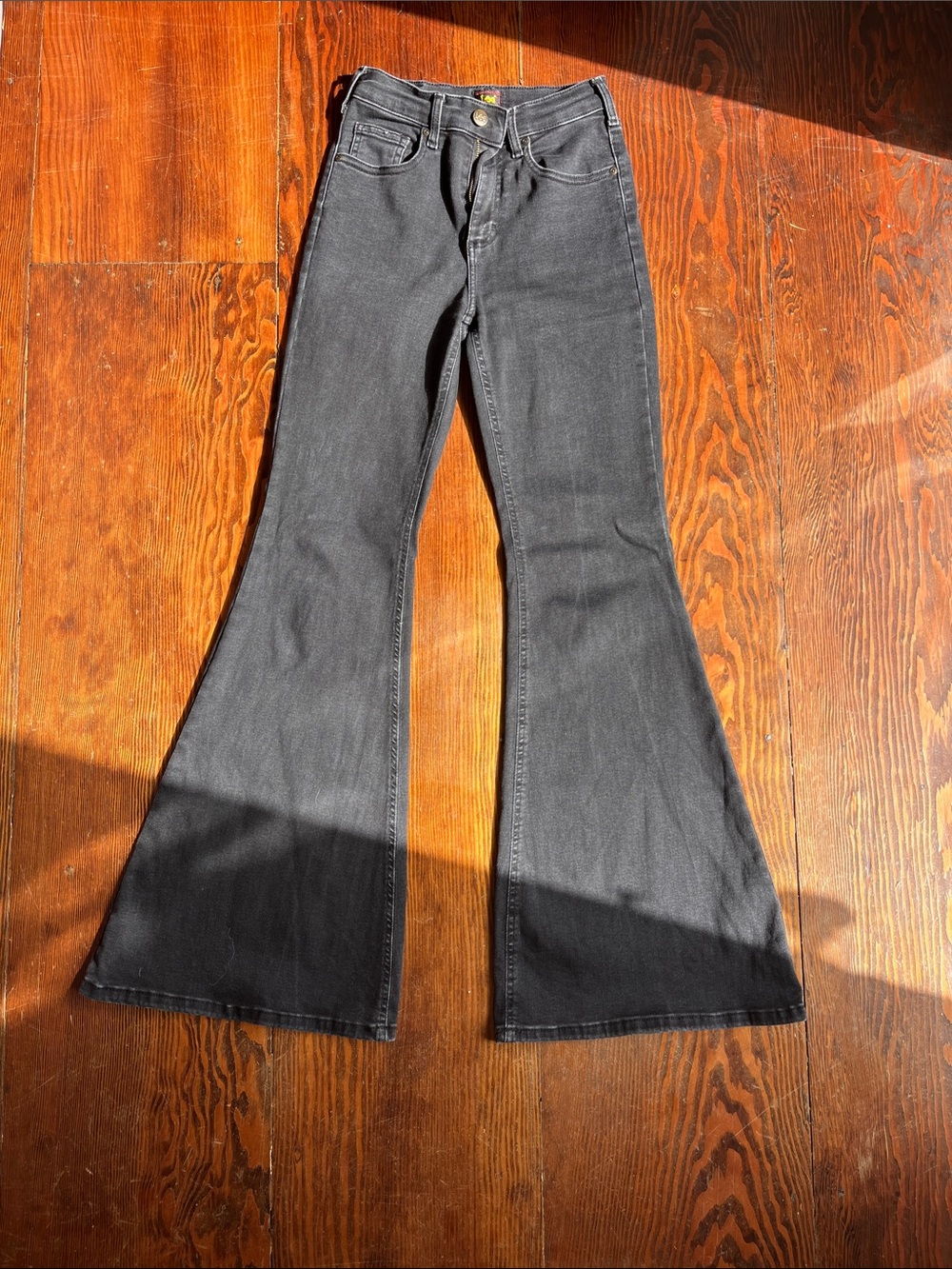 Lee Women's Black Flare Jeans